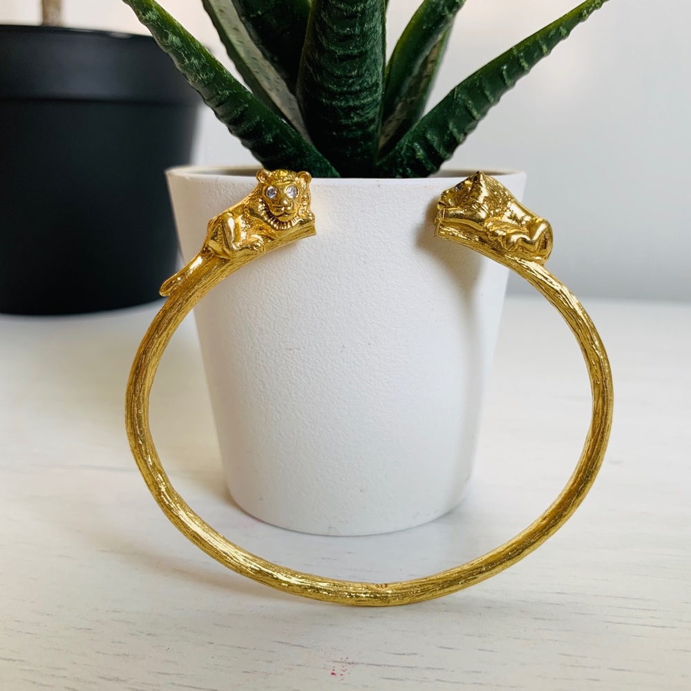Banana Republic Gold Lion Bracelet